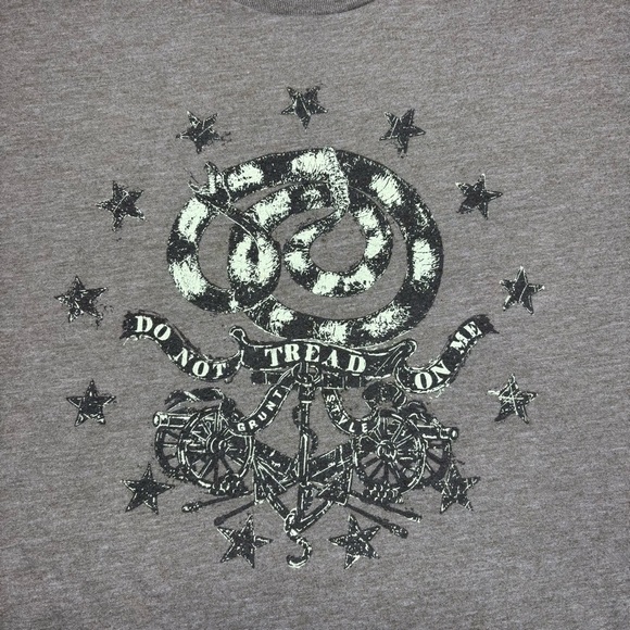 Grunt Style Shirt Mens Large Patriotic Tee Do Not Tread On Me Snake Star America - Picture 1 of 6